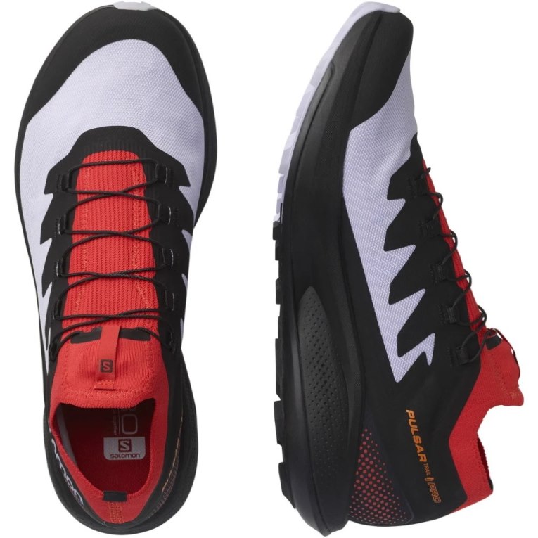 Tenis Para Trail Running Salomon Pulsar Pro Hombre Negros Rojos Lavanda | MX COER952